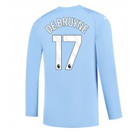 Manchester City Kevin De Bruyne #17 Domaci Dres 2023-24 Dugi Rukav